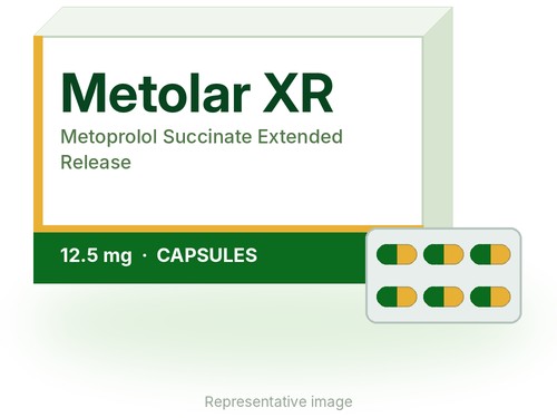 12.5mg Metolar XR Metoprolol Succinate Extended Release Capsules